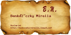 Benkóczky Mirella névjegykártya